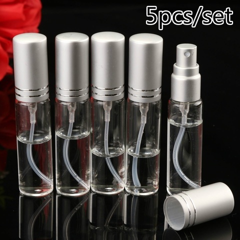 5Pcs 10ML Clear Spray Bottle Small Empty Glass Atomizer Perfume Bottles Mini Liquid Tonic Oil Cosmetic Container ► Photo 1/6