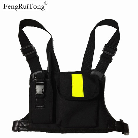 walkie talkie chest pocket pack backpack handset radio Holder Bag for GP340 CP04 BF UV-5R 888S two way radios carry case ► Photo 1/3