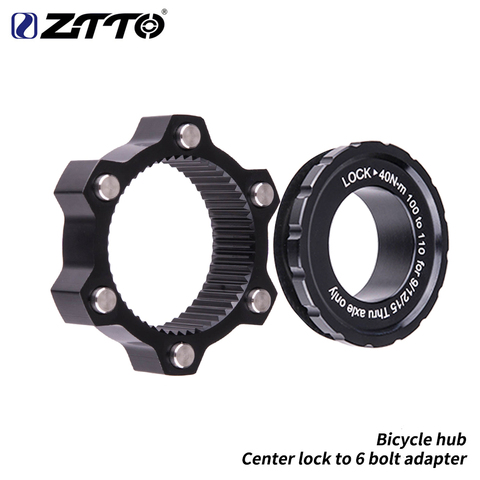 ZTTO Bicycle Hub Center Lock Adapter to 6 Bolt Disc Brake Boost Hub Spacer 15x100 to 110 Front Rear Washer 12x142 to 148 ► Photo 1/6