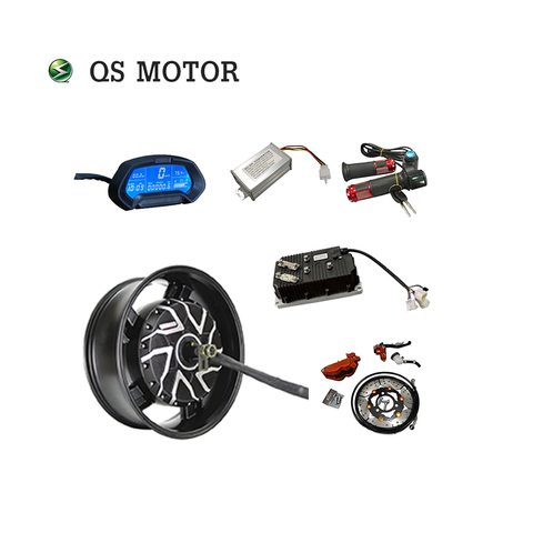 Most Powerful QS Motor 12000W 12KW 17 x 6.0 inch In Wheel Hub Motor with Kelly QSKLS72601 controller for Electric Motorcycle ► Photo 1/1