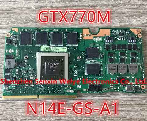 1pcs 100% tested G750JX_MXM_N14E-GS-A1 VGA GTX770M Card for Asus 3GB Graphics, Video Card for ROG G750JW G750JX G750J ► Photo 1/2