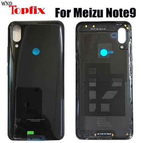 Original Glass For Meizu Note 9 Back Battery Cover Door Rear Glass Meizu Note9 Battery Cover Note 9 Housing Case + Side key ► Photo 1/5