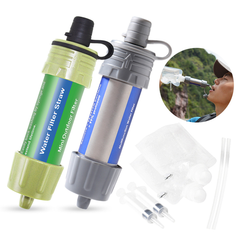 2PCS/1pc Outdoor Water Filter Straw Water Filtration System Water Purifier for Lightweight compact emergency water filter system ► Photo 1/6