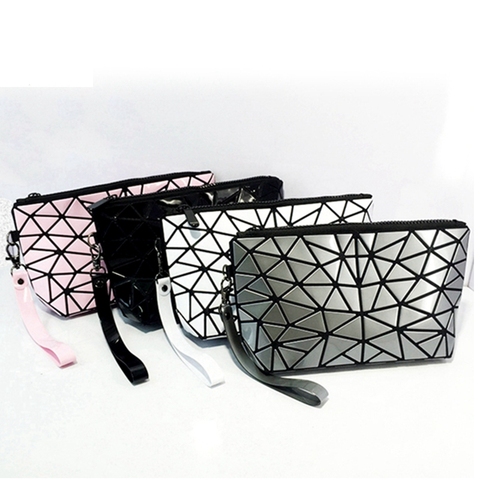 new fashion women make up bag geometric casual cosmetic bag cases travel organizer makeup case toiletry kit beauty bags A18831c ► Photo 1/6