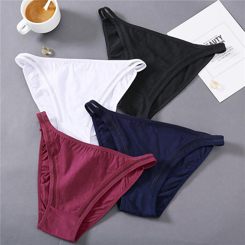 Sexy Lace Striped Panties Hollow Out Charming Panties Women Low Rise Sexy Lingerie Underwear Women Female Cotton Pantys ► Photo 1/6