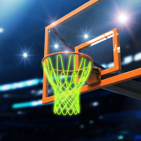12 Loops Luminous Basketball Net Nylon Standard Basketball Hoop Net Sun Powered Basketball Hoop Basket Rim Net ► Photo 1/6