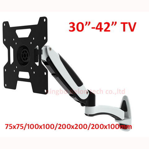 23inch 27inch 32in 42inch gas spring tiltable lcd wall  MOUNT swivel gas strut monitor wall bracket shelf ► Photo 1/2