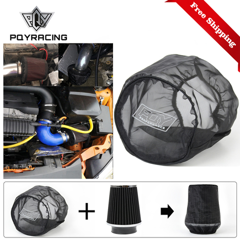 car Air Filter Universal Protective Cover Waterproof Oilproof Dustproof for Cylindrical High Flow Air Intake Filters Black ► Photo 1/6