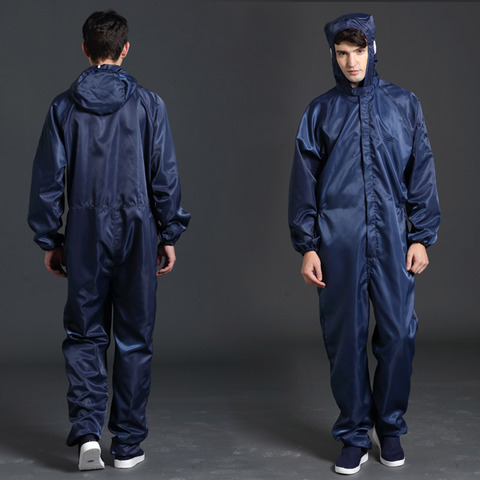 Unisex Coveralls Breathable Dustproof Safety Clothing Work Painting Clothes Sanitary Protection Jumpsuit Hazmat Zip Suit ► Photo 1/6