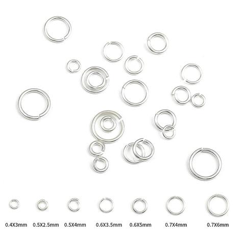 20 pcs/bag Multisize Open Jump Rings Simple Loops Key Chains Split Rings Connectors For DIY Jewelry Making Finding Accessories ► Photo 1/6