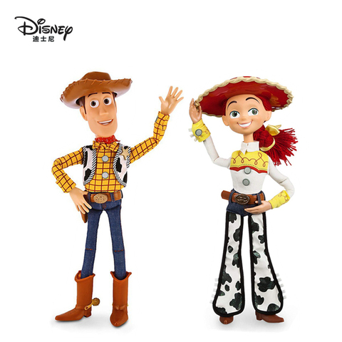 Disney Pixar Toy Story 3 4 Talking Woody Jessie Action Figures Cloth Body Model Doll Limited Collection Toys Children Gifts 40C ► Photo 1/6