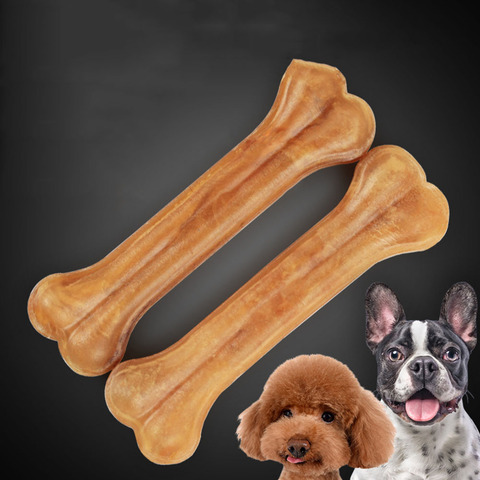 Dog Toy Dog Chew Toys Supplies Durable Real Cowhide Bone Molar Teeth Clean Stick Food Treats Dogs Bones for Puppy Accessories ► Photo 1/6