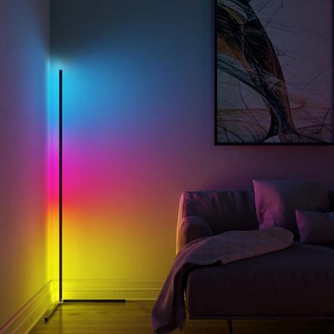 Modern Simple Corner Floor Lamp Bright Light Interior Atmosphere Lamp Colourful Bedroom Living Room Decor lighting Standing Lamp ► Photo 1/1