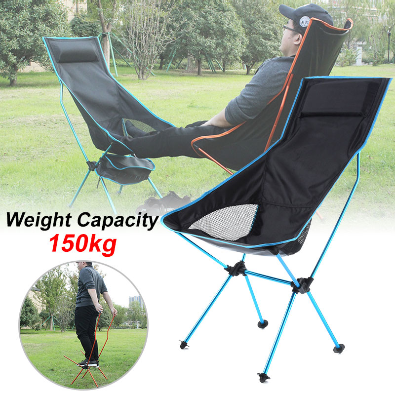 Travel Ultralight Folding Chair Superhard High Load Outdoor Camping Chair  Portable Beach Hiking Picnic Seat Fishing Tools Chair