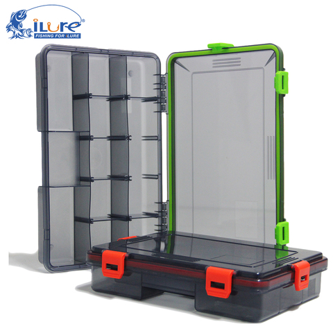 iLure New Fishing Tackle Tools Boxes 2 colors Fishing Accessories Case Fish Lure Bait Hooks Tackle Tool with Compartments Pesca ► Photo 1/6