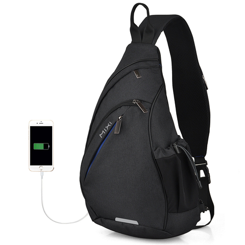 Mixi Men Sling Backpack One Shoulder Bag Boys Student School Bag University Work Travel Versatile 2022 Fashion New Design M5225 ► Photo 1/6