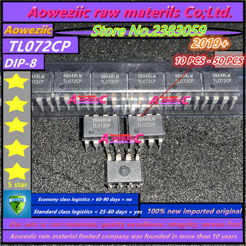Aoweziic  2022+   100% new imported original  TL072CP  TL072  DIP-8 Dual Operational Amplifiers ► Photo 1/1