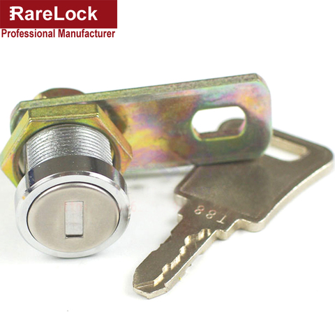 High Security Cam Lock for Cabinet ATM Cash Box Safe Box Equipment Brass Key DIY Furniture Hardware Rarelock JA29 bb ► Photo 1/2