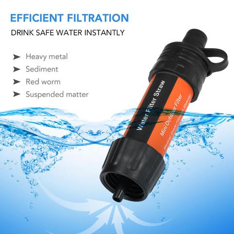 Outdoor Camping Equipment Military Survival Water Filter Straws Water Purifier Water Filtration System Emergency Hiking 캠핑용품 ► Photo 1/6