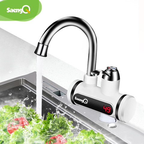 saengQ Electric Water Heater Tap Instant Hot Water Faucet Heater Cold Heating Faucet Tankless Instantaneous Water Heater ► Photo 1/5