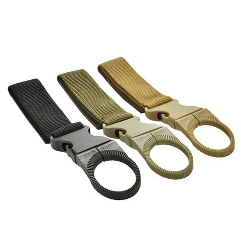 1pcs Outdoor Tactical Nylon Webbing Buckle Hook Water Bottle Holder Clip EDC Climb Carabiner Belt Backpack Hanger Camp ► Photo 1/6