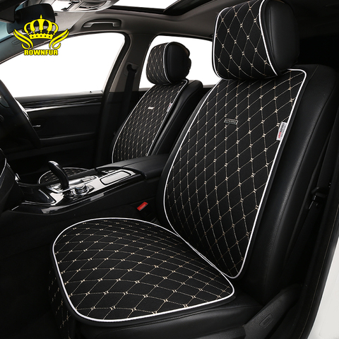 Flax car seat cover breathable comfortable car seat cushion summer and autumn car interior Linen universal size car cape shawl ► Photo 1/6