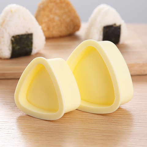 Triangle Sushi Mold Rice Ball Mold and Sushi Rice Shape Maker Sushi Mold  Maker Portable Triangle Rice Ball Mold with Spoon Press Sushi Maker Kitchen  Tools 