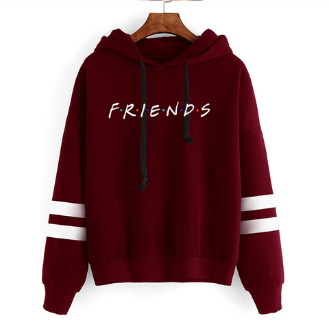 2022 Friends Tv Show Funny Cartoon Hoodies Women Best Friends Graphic Ullzang Fashion Streetweat Sweatshirt 90s Hoody Female ► Photo 1/6