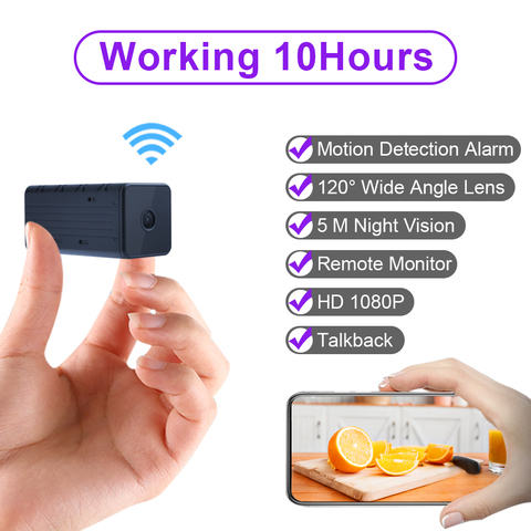 Mini WiFi Camera HD Wireless Remote Monitor Camera Tiny IP Camera Video Recorder 1920*1080P ► Photo 1/6