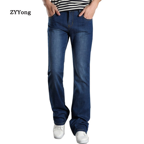 2022 New Mens Sping Flared Jeans Boot Cut Boot Cut Jeans Men Leg Fit Classic Denim Flare Vintage Jeans Male Straight Pants 27-38 ► Photo 1/6