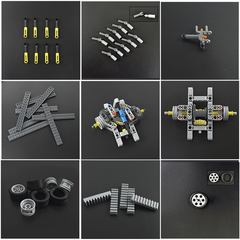 Technology accessories Bulk Bricks MOC Parts Multiple sizes Technic Building Blocks Educational ► Photo 1/6