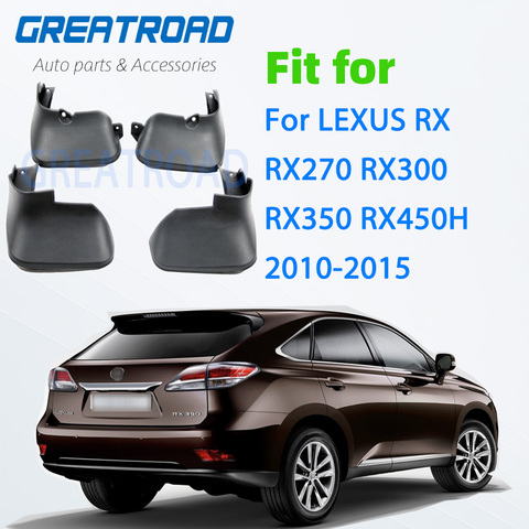 Car Mud Flaps For LEXUS RX RX270 RX300 RX350 RX450H 2010-2015 Splash Guards Mudflaps Mudguards Accessories ► Photo 1/6