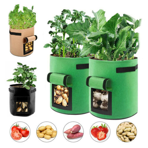 Fabric Garden Bag Planters Grow bag Garden bed Planting Container Growing Bags Breathable Planter Pot for Plants Nursery Pot ► Photo 1/6