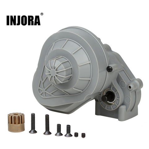 INJORA Complete Gearbox Transmission Gears Set 1/10 RC Crawler Car Axial SCX10 SCX10 II 90046 Upgrade Part ► Photo 1/6