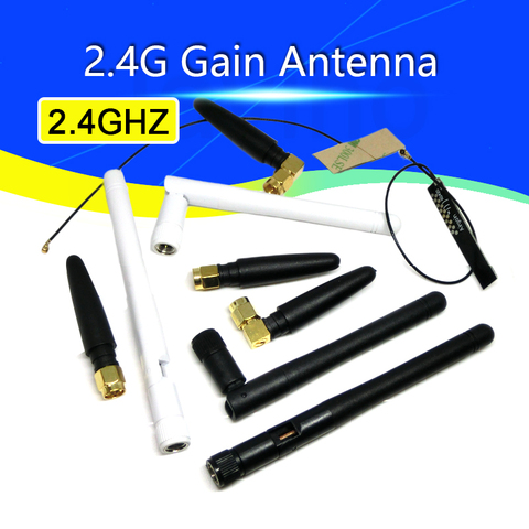 3dBi 2.4ghz WIFI Antenna SMA Male Router Bluetooth Antennas Wireless Module 2.4g Antena External Aerial RP-SMA-J spring ► Photo 1/6