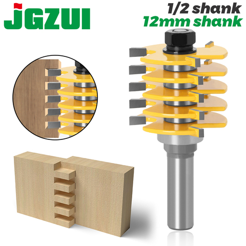1pc Box Joint Router Bit - Adjustable 5 Blade1/2