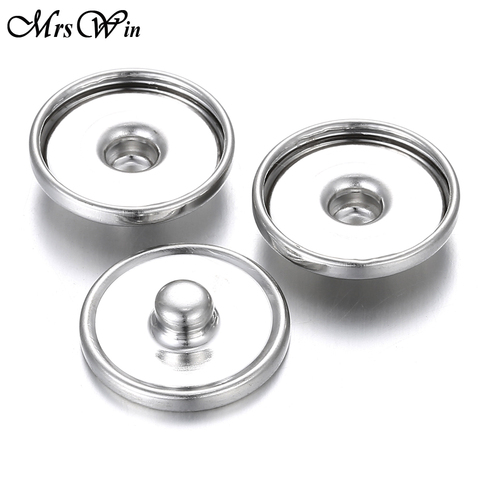 100pcs/lot Snap Jewelry Accessories Findings Components 12MM 16MM 18MM Metal Snap Buttons for Make Glass Snap Button Fittings ► Photo 1/5
