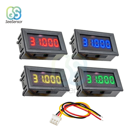 DC 0-33.000V 0-33V LED Digital Voltmeter 5 Bit 3wires High Precision Voltage Meter Volt Panel Tester For Motorcycle Car ► Photo 1/6