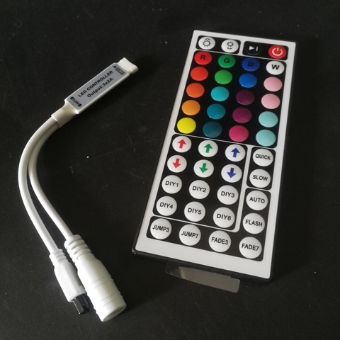 Led Controller 44 Keys 24 Keys LED IR RGB Controler LED Lights Controller IR Remote Dimmer DC12V Control For RGB LED Strip ► Photo 1/2