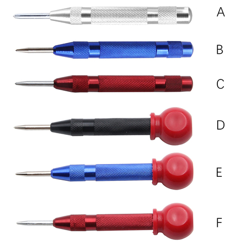 5 inch Automatic Center Punch Spring Loaded Marking Starting Holes Tool Wood Press Dent Marker Woodwork Tool Hole Drill Bits New ► Photo 1/6