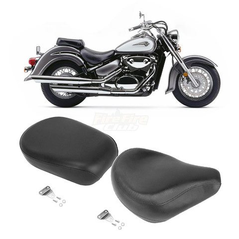 Motorcycle Driver Leather Pillow Solo Seat Cushion Passenger seat cushion For Yamaha Vstar 400 650 XVS 400 XVS 650 1998-2012 ► Photo 1/6