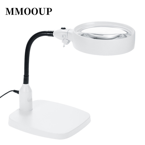 LED Desk Magnifier with 120mm 10X Lens Bright Light Magnifying Tool Repair Tools Illuminated Table Magnifier ► Photo 1/6