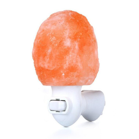 Himalayan Salt Lamp Natural Crystal Hand Carved Night Light Home Decor Air Purifying with Plug Release negative ions Warm white ► Photo 1/6
