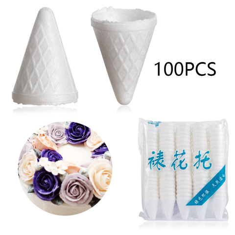 100Pcs/Pack Glutinous Rice Cake Decorating Care Rose Flower Piping Care Dessert Decor Cake Flower DIY Decorating Tools ► Photo 1/6