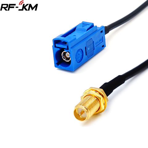 RP SMA Female to Fakra c type Adapter Plug to GPS Antenna Extension Cable RG174 Pigtail ► Photo 1/6
