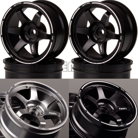 4P Aluminum Wheel Rims Hub For RC 1/10 On-Road Drift HPI HSP TRX-4 TRX4 T4 Tamiya CC01 D90 D110 MST TF2 Kyosho RedCat NEW ENRON ► Photo 1/6