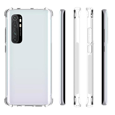 Shockproof Case For Xiaomi Mi Note 10 Lite 10T Pro 5G Cover Clear Silicone TPU Hard Transparent Case For Xiaomi 10 Lite Coque ► Photo 1/6