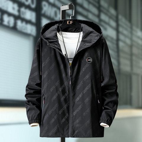 Large Size7xl 8XL 9XL 10xl Autumn Men Jacket Outdoor Casual Coat Windbreaker Chaqueta Hombre Autumn Hooded Jacket Manteau Homme ► Photo 1/6