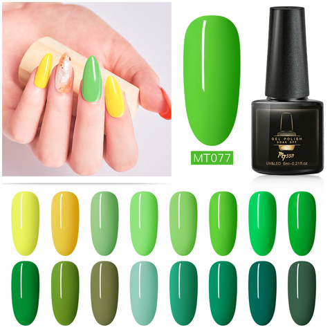 Mtssii Green Uv Gel Nail Polish Top Uv Led Gel Nail Art Varnish Hybrid Soak Off Gel Lacquer Lucky Nail Paint Gel Polish Gellak ► Photo 1/6