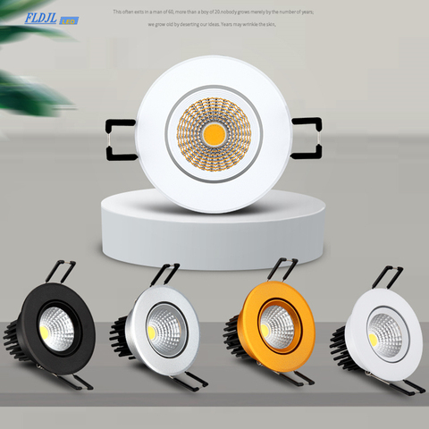 Round dimmable AC85V-265V 3W5W7W9W12W15W18W ceiling lamp Epistar LED lamp embedded spotlight home lighting ► Photo 1/6